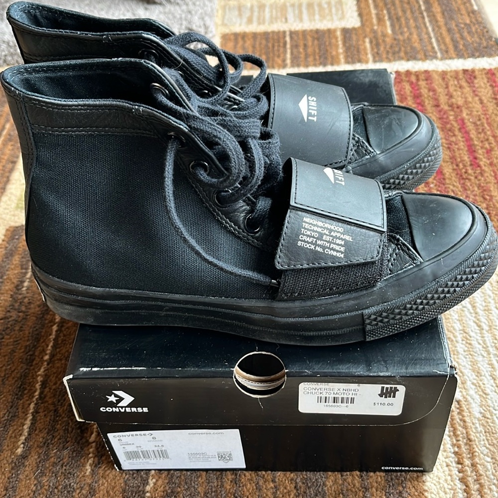 Converse Chuck Taylor All Star 70 Hi Neighborhood Motorcycle shoes. Size 6